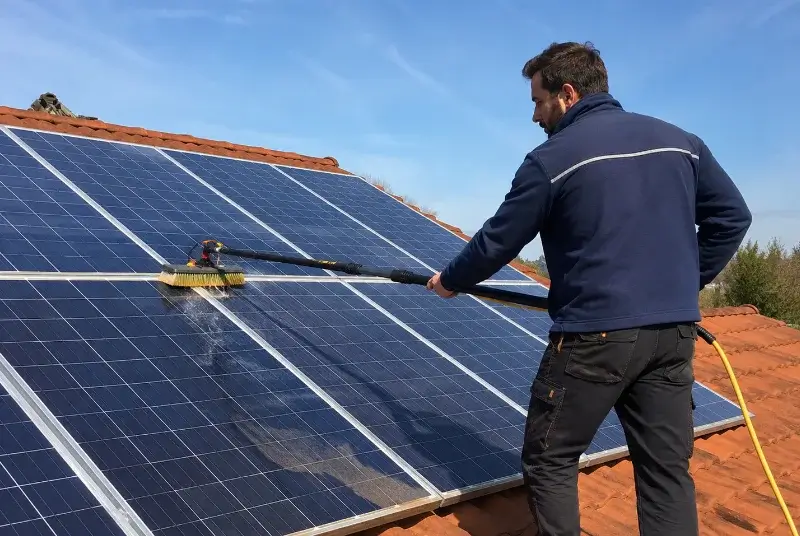 Nettoyage et entretien de panneaux solaires à Thoiry