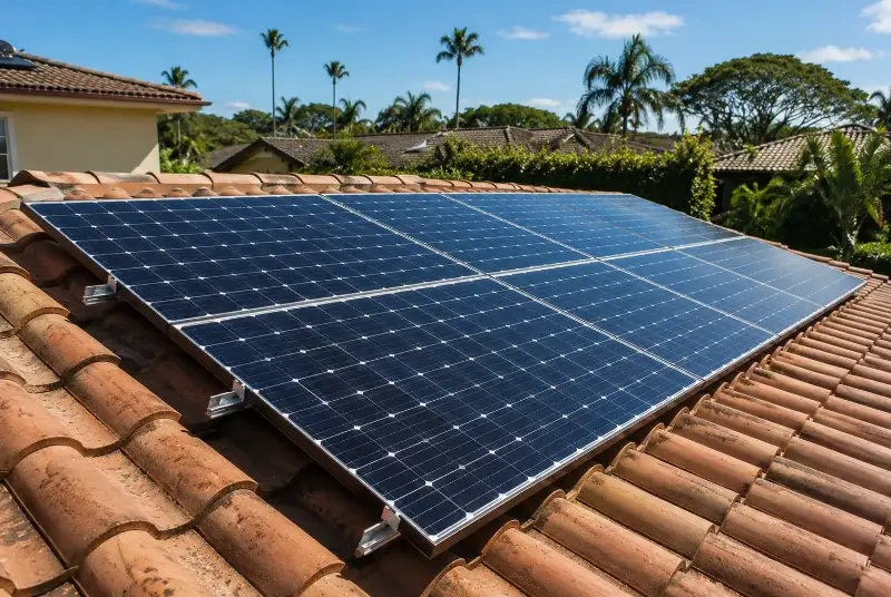 Installation de panneaux solaires à Thoiry